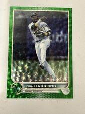 2022 Topps Series 2 - Josh Harrison #457 Green Foilboard /499 Athletics