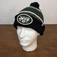 New York Jets NFL Beanie Toboggan with Pom One Size '47 Brand