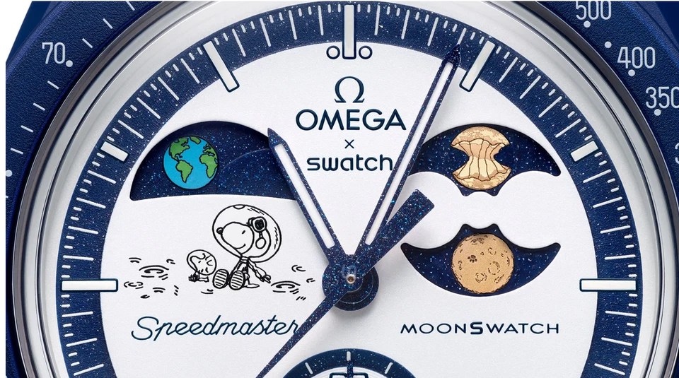 Swatch x Omega Mission to Earthphase Beaver Moon "Snoopy" Moonshine Gold Neu OVP - Bild 2 von 4