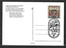 &Ouml;sterreich 1994: Karte mit Sonderstempel Oberndorf 155 Jahre Stille Nacht