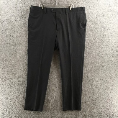 men's dress pants black tapered ASOS DESIGN pleated oversized tapered dress pants in black microtexture