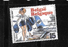 BELGIUM BELGIAN SC#1508 1993 AIR HOSTESS  COMMEMORATIVE OLD VF USED STAMP