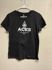 Vintage Las Vegas Aces Tshirt Women’s Small Black Short Sleeve 0034