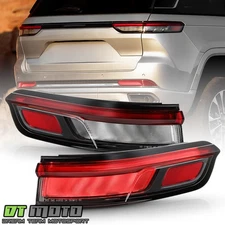 For 2022-2025 Jeep Grand Cherokee Outer LED Tail Lights Brake Lamps Left+Right
