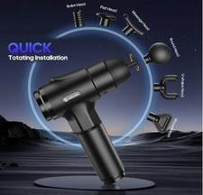 AERLANG Massager Gun Deep Tissue, 20 Speeds, 6 Massage Heads