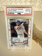 2020 Bowman Chrome Curtis Terry Auto - PSA10 