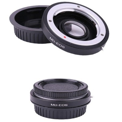 MD-EOS Lens Mount Glass Aluminum Adapter For Minolta MD MC Lens to EOS EF Camera