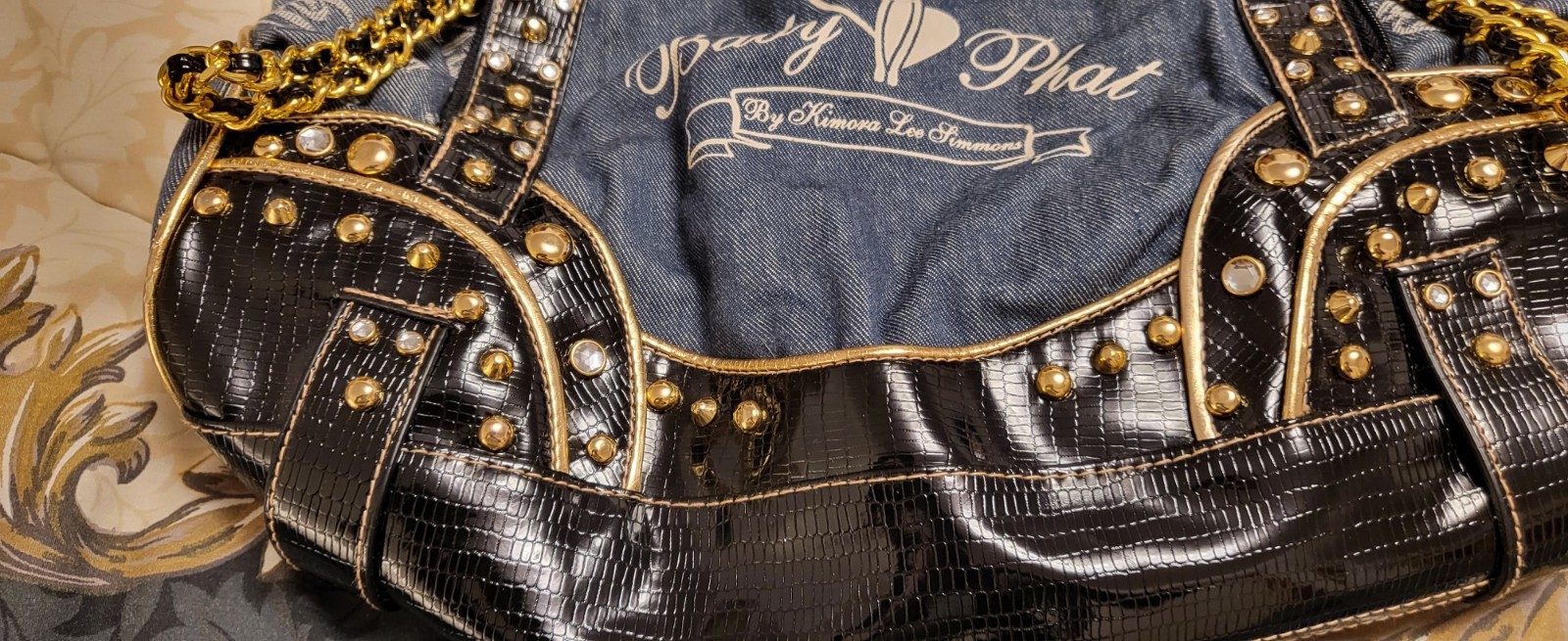 RARE* NEW *BABY PHAT  Denim Purse  /  BAG ***** Medium  WITH MATCHING WALLET * image 7