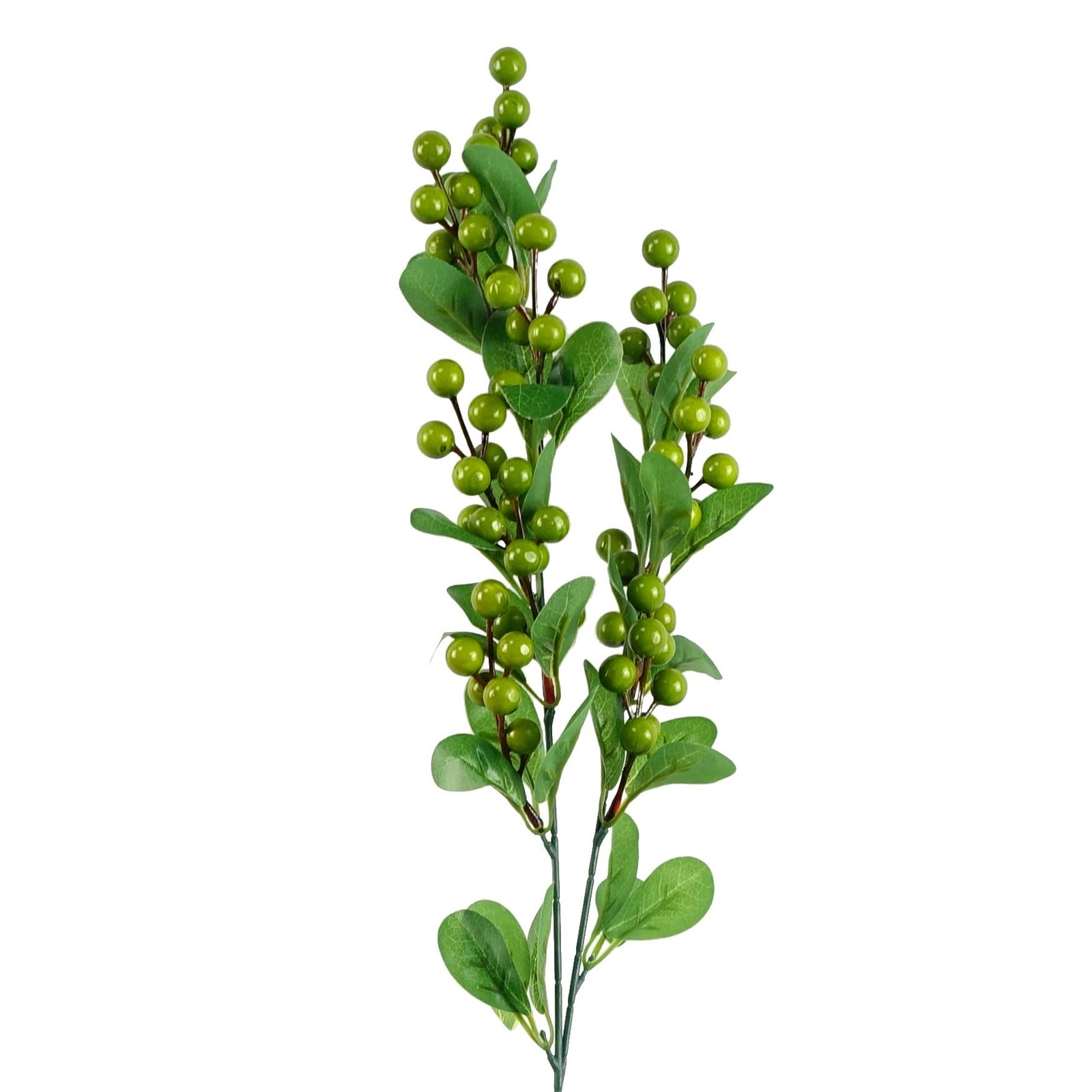 70cm Artificial Berry Spray Realistic Faux Stem Decorative Decor Green