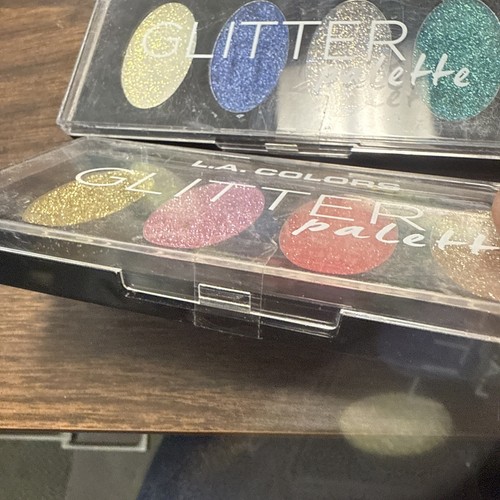 L.A Colors Glitter Palette Eyeshadow SPLENDID CGP691 Cg683 Cgp694 lot of 3 - Picture 2 of 5