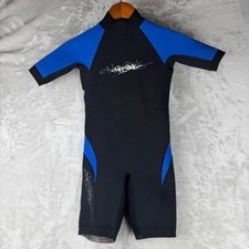 Junior Shorty Wetsuit Blue Black Size 10 Youth Water Sports
