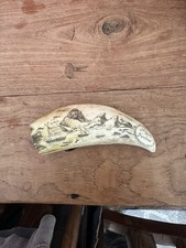 Scrimshaw Replica Sperm Whale Tooth