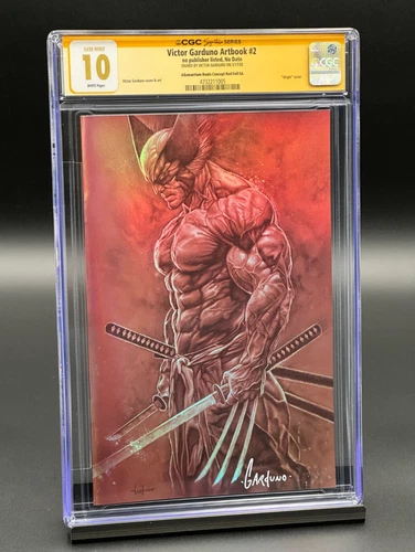 Victor Garduno Artbook #2 CGC 10 SS Wolverine Adamantium Ronin RED FOIL  LTD 300