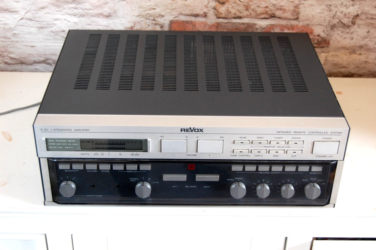 Amplificador HiFi Revox B-251 / Totalmente Funcional / Óptico ¡Excelente Estado!!