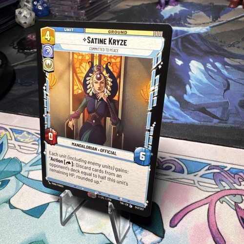 Star Wars Unlimited TWI - Satine Kryze - Legendary - 042/257 - NM - Picture 3 of 6