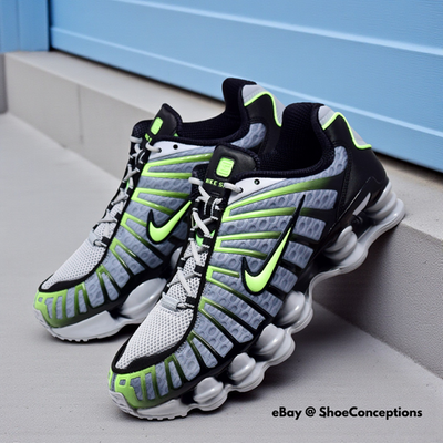 Size 9.5 - Nike Shox TL Wolf Grey Lime for sale online | eBay