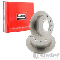 2X Mapco Bremsscheiben 262Mm Voll Hinten Passend FüR Hyundai Santamo KIA Joice M