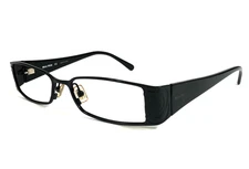 Miu Miu Eyeglasses Frames MU56CV 7AX-1O1 Black Rectangle Floral Roses 50-16-135