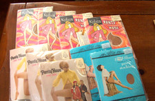 Vtg Ladies Hosiery PANTY HOSE NOS 1970's  9 pr