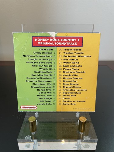 Donkey Kong Country 3 Dixie Kong's Double Trouble! Original Soundtrack Nintendo - Foto 4 di 7