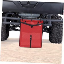 Universal Large Trash Bag for UTV ATV, Dry-Wet Trash Sack PVC Mesh Pure Red