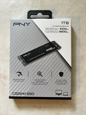 Brand New & Factory Sealed: PNY CS2241 1TB M.2 NVMe PCIe Gen4 x4 Internal SSD