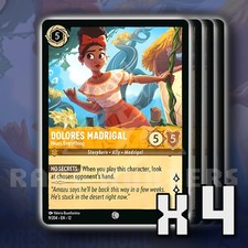 Dolores Madrigal Hears Everything 9/204 x4 Wilds Unknown Disney Lorcana