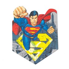 Superman 24 Piece Mini Shaped Jigsaw Puzzle Paper House New