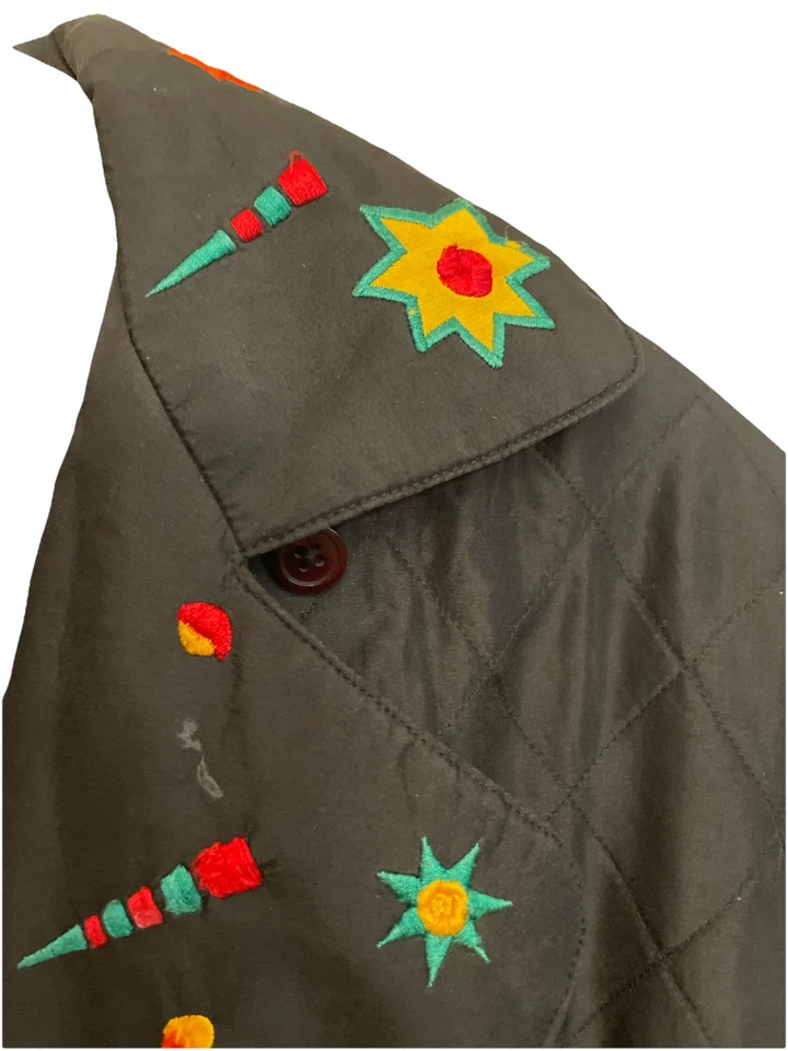 I.B. Diffusion 91 Vintage Crop Southwest Mexico Decorated Jacket Women’s Size L - Image 4 of 4