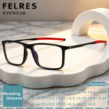Square TR90 Anti Blue Light Reading Glasses Men Sports Glasses Readers Frame