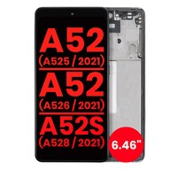 Oled-Display Mit Rahmen FüR Samsung Galaxy A52 4G (A525/2021) / A52 5G (A526/202
