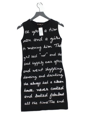 Bebe T-Shirt Minikleid S in schwarz