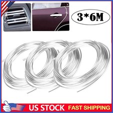 60 Ft Chrome Car Door Edge Molding Trim Seal Strip Scratch Protector Guard Decor