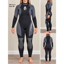 Women's Parkway Scuba Wetsuit Large Black Titanium 2.5mm Size 8 S petite 