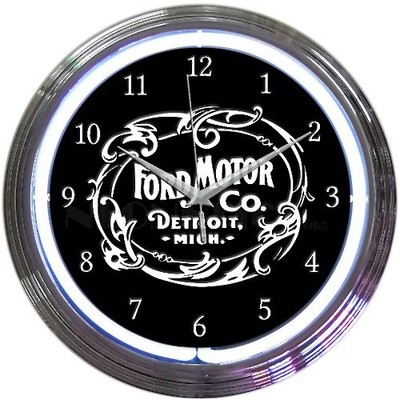 NEON UHR -FORD/SCHWARZ - NEONETICS SIGNS NW-1 by KTS