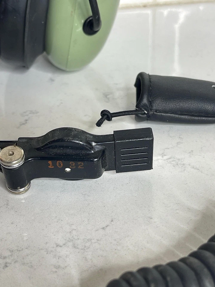 Auriculares de Aviación David Clark Piloto Avión H10-76 Verde Sin Probar Hecho en EE. UU. Foto 4 de 4