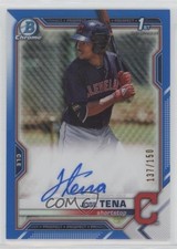 2021 Bowman Chrome Prospects Blue Refractor 137/150 Jose Tena #CPA-JT Auto 5j0