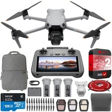 DJI Air 3S Drone Fly More Combo Kit w/ RC 2 Remote  Extended Warranty Bundle
