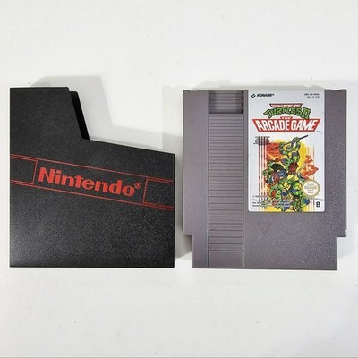 Nintendo NES Comic Brawler TEENAGE MUTANT HERO TURTLES II ARCADE GAME dt PAL-B