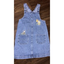 6x Disney store classic Pooh denim jumper