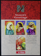 TIMBRES d' AUSTRALIE - NOËL N°2987/2990 CARTE MAXIMUM FDC PREMIER JOUR