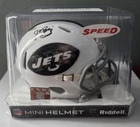 JOHN RIGGINS Signed Mini Helmet NY JETS Throwback SPEED BAS Witnessed 🔥🔥