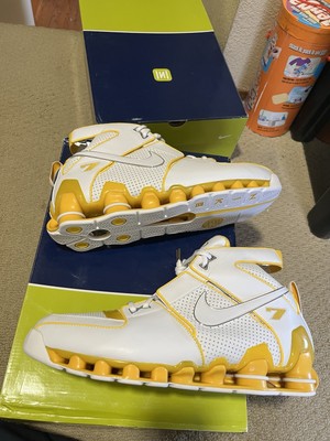 Nike Shox Bomber Jermaine O Neal Pe Sample White Men's Sz 15 Indiana Pacers NBA