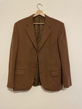 Herren Blazer Loro Piana Kamelbraun Wollmischung Kaschmir Größe L