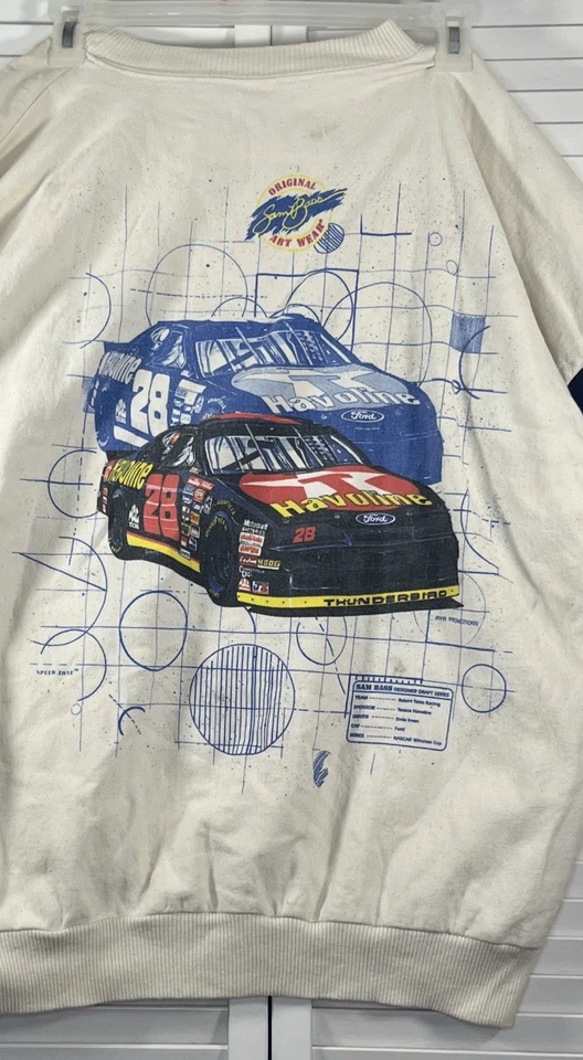 NASCAR Ernie Irvan XL Sudadera Zona de Velocidad Sam Bajo Ropa Artística De Colección Carreras Foto 3 de 4