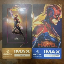 Marvel Studios Captain Marvel IMAX Regal Collectible Tickets Set