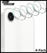 4-Pack Camera Lens Protector for iPhone 16e, 9H Tempered Glass Camera Cover Scre