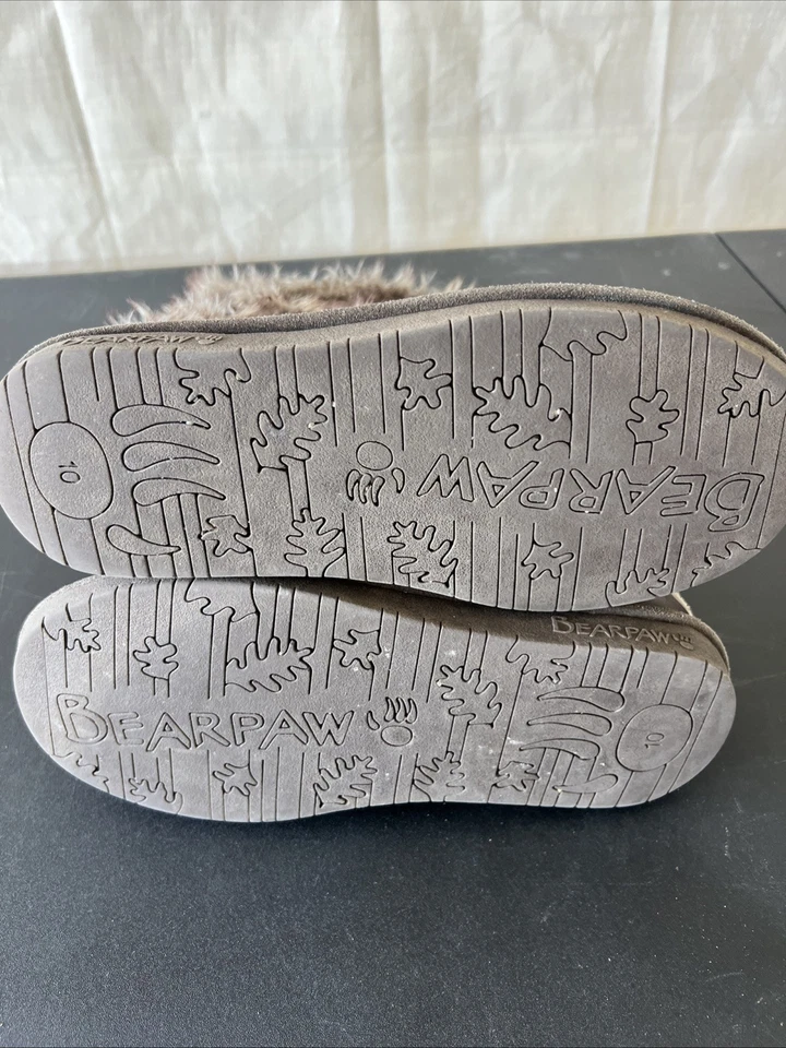 BearPaw Mujer Talla 10 U S Nuevo Terri Vaca Gamuza Marrón Botas Cálidas Forro de Lana  Foto 3 de 4