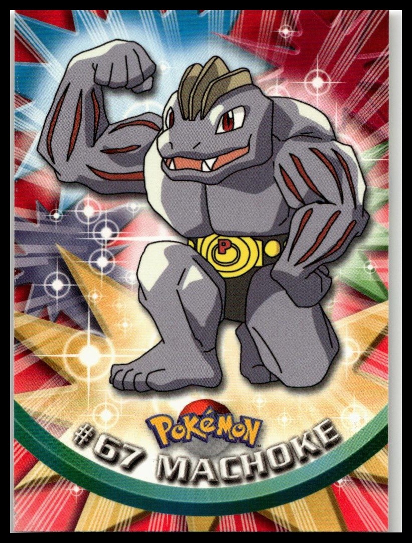 Pokemon Card - Machoke #67 - Topps Series 1 - Black Logo LP