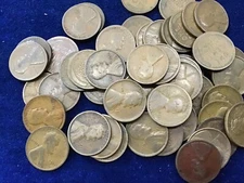 1911 Lincoln Wheat Cent Roll of 50 Coins Avg Circ G-F     E1266